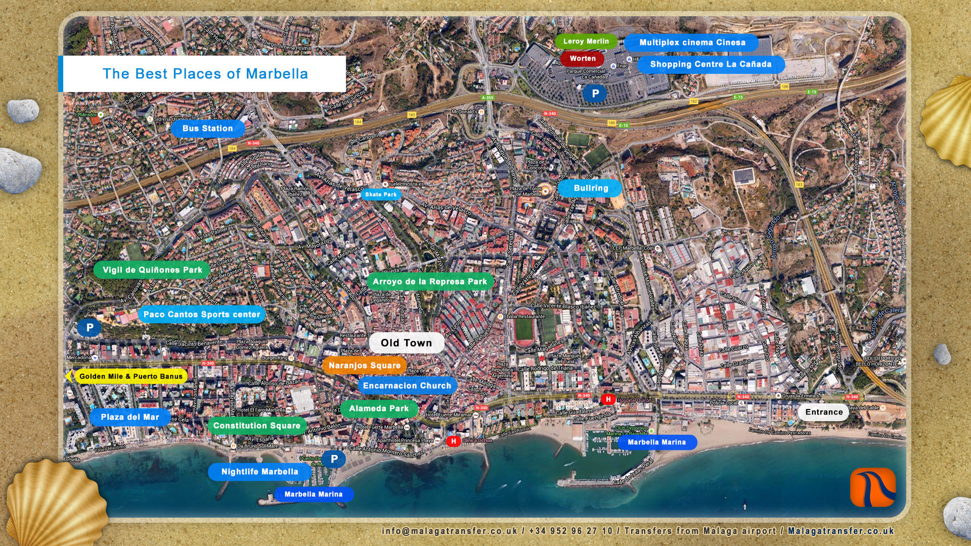 Map The Best Places Of Marbella Center 